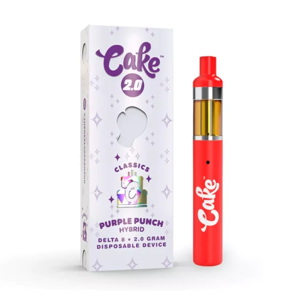 Cake Delta 8 Disposable Vape Pen Purple Punch 2g