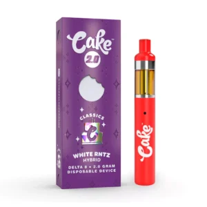 Cake Delta 8 Disposable Vape Pen White Runtz 2g