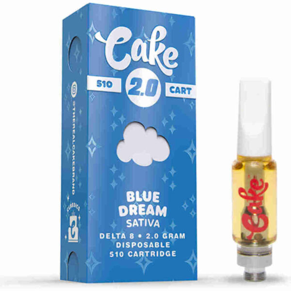 Cake Delta-8 510 Vape Cartridges 2g Blue Dream