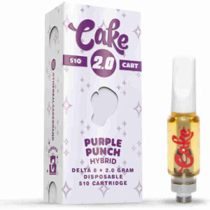 Cake Delta-8 510 Vape Cartridges 2g Purple Punch