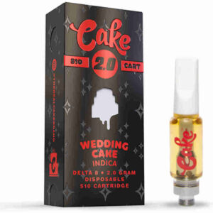 Cake Delta-8 510 Vape Cartridges 2g Wedding Cake