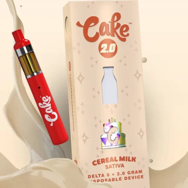 Cake Delta 8 Disposable Vape Pen Cereal Milk 2g