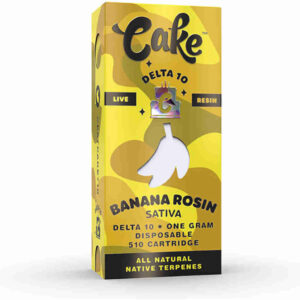 Cake Banana Rosin Live Resin Delta 10 Cartridge 1g